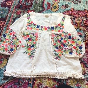 Vanessa virginia embroidery top